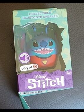 Box Damaged But New Bitty Boomers Disney Stitch Collectible Bluetooth Speaker